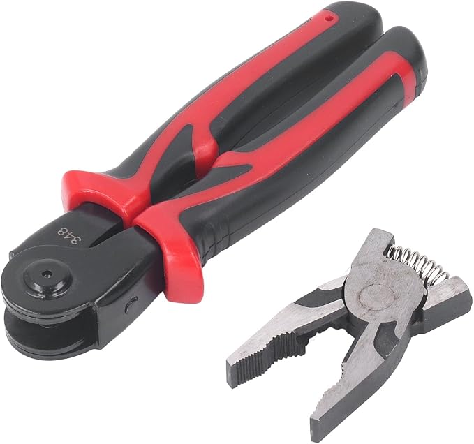 LiebeWH Multifunctional Pliers Set 5 in 1 Combination Interchangeable Pliers Kit with PVC 2 Color Coated Handle for Cutting Stripping Crimping, LiebeWHezng234sbd