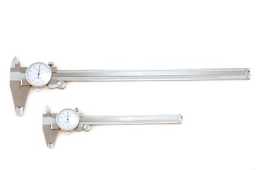 Shars 6" & 12" Dial Caliper Combo .001" Double Shock Proof Stainless NEW 303-1310 R