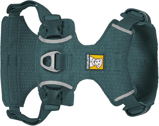 Ruffwear, Front Range Flex Dog Harness, Engineered Knit Construction for Ultimate Fit and Mobility, Lightweight Flexible Everyday Harness with Dual Leash Clips, Deep Teal, Small