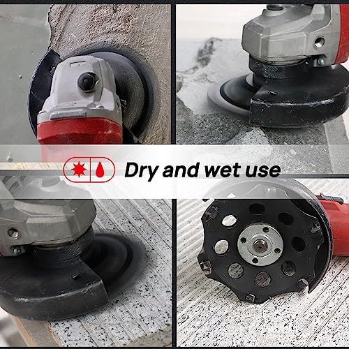 DT-DIATOOL PCD Diamond Grinding Cup Wheel 4-1/2 Inch Arbor 7/8" for Concrete Floor Epoxy Coating Adhesive Residue Paint Coatings(2-Pack)