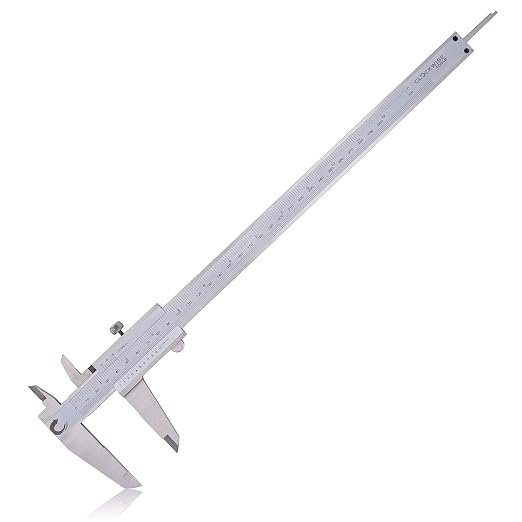 Clockwise Tools Vernier Caliper, DVLR-1205 0-12 Inch/300 mm, Inch (Fraction)/Metric, Stainless Steel