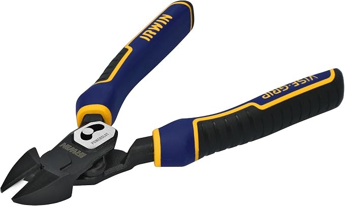 IRWIN VISE-GRIP Pliers, PowerSlot High Leverage Diagonal, 8 Inch (IWHT84001)