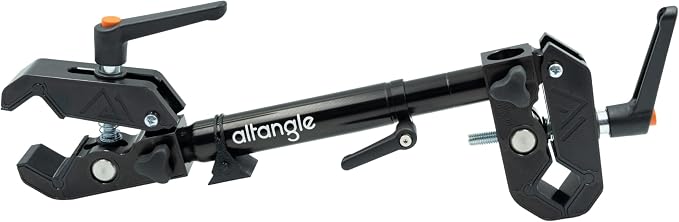 Altangle Connect Pro — Portable Field Vice, Clamp-On Dual-Clamp Mount for Rifle Cleaning, Tool Work & Gear, 360° Rotating Pro Bar, Threaded or Pull-Pin, No Bench Needed, USA-Made