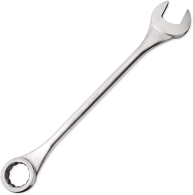 URREA 12-Point Combination Wrench - 3" Jumbo Mechanics Tool with Hot Drop Forged Construction & Satin Finish - 1296