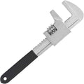 Non-slip Design Adjustable Wrench 15 inch, Wide Jaw Opening 3.35" Automotive Wrench with Black Silicone Non-slip Grip – Ideal for Automobiles, Machine Maintenance, Home Repairs, and Construction
