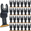 Trivd Frol 100 PCS Curved-Edge Oscillating Tool Blades for Wood Plastics
