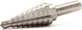 TEMO M35 Cobalt Double Straight Flute Step Drill Unibit, 9 Size 1/4 Inch To 3/4 Inch, 3/8 Inch Shank