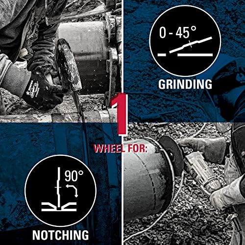 Weiler 58092 6" x 1/8" Tiger Pipeline, Z30T, Type 27, 5/8"-11 Nut (Pack of 10), 6" Dia