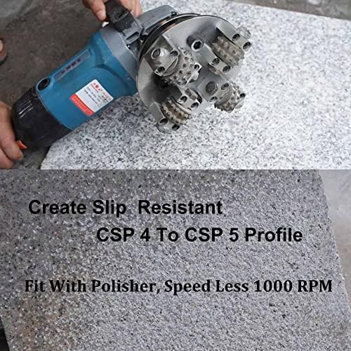 6 inch Coating Removing Anti Slip Concrete Stone Texturing bush hammer tool for angle grinder, Concrete Patch Repair Prepare Bushing Hammer (Arbor: 5/8"-11 Threaded)