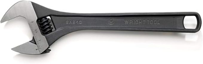 Adjustable Wrench Max Capacity 15/16" Black Industrial 6"
