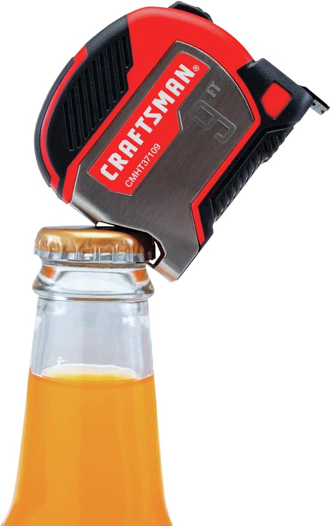 CRAFTSMAN Tape Measure with Bottle Opener, Small, 9-Foot (CMHT37109S)