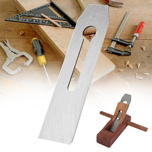10 Pack Bench Hand Plane Blade Replacement Woodwork Planer Cutter Wide Iron Blades Steel Carpentry Edge Trimming Saw for Woodworking Tool (10 Pack 51mm)