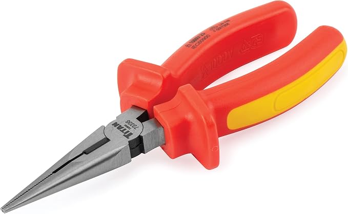 Titan 73336 6-Inch VDE Insulated Long Nose Pliers