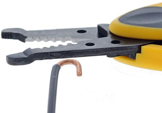 IDEAL Electrical 45-915 Kinetic Reflex T-Stripper - 10-20 AWG, Wire Stripper with Thumb Rest, Plier Nose, Slide Lock, Textured Grips