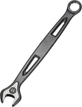 HARFINGTON Combination Wrench 11mm Metric Extra Long 12-Point Box and Open End Carbon Steel Double Ended Industrial Grade Spanner for Automotive Furniture Machinery DIY Repair, Black