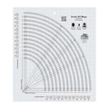 Creative Grids Ovals All Ways Quilting Ruler – CGRKAOVAL – Made in USA, 11in x 12-1/2in, Non-Slip Grip Acrylic Fabric Strip Cutting, Sewing, Crafting, Patchwork Ruler & Template