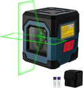 Laser Level, RockSeed Cross Line Laser with Self-Leveling, Vertical and Horizontal Line, Rotatable 360 Degree, Carrying Pouch, Battery Included (Green Laser, 2-Line)