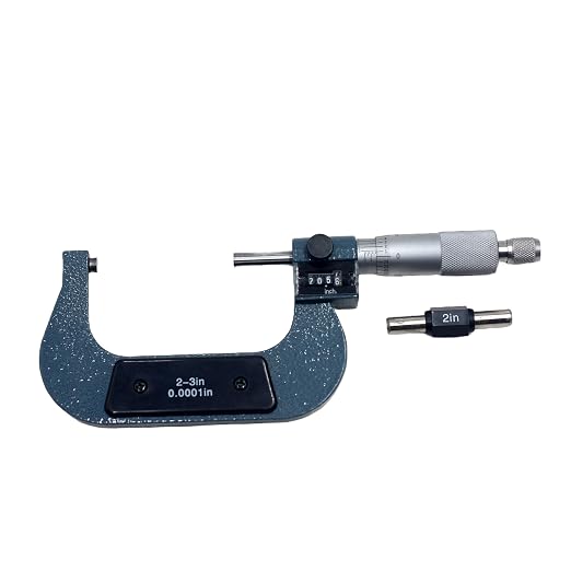 HFS(R) 2-3" Mechanical Digital Outside Micrometer Digit Counter Carbide Tips 0.0001"