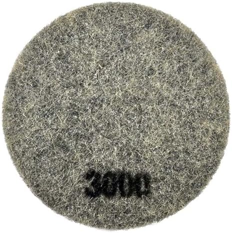 14" Hog Hair Grinding and Polishing Pads for Power Trowels, 3000 Grit