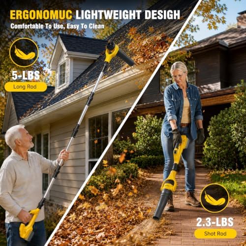 Cordless 2 in 1 Leaf Blower for DeWalt 20V Battery(Tool Only)