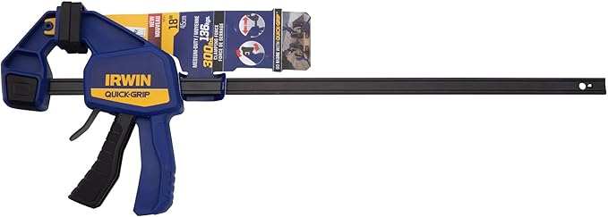 IRWIN QUICK-GRIP Bar Clamp, One-Handed, Medium-Duty, 18-Inch (1964719)