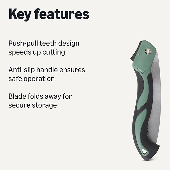 Amazon Basics - Pruning Saw, 10 Inch Folding Blade