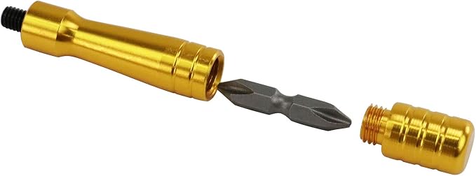 SK11 ADK-007 Angle Screwdriver Song Head 2.2 inches (56 mm), 0.25 inches (6.35 mm) Hex Shaft 1.4 inches (35 mm) Double Head Bit Included
