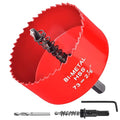 2-7/8 Inch / 73mm Hole Saw for Wood, Plastic Board, Ceiling,Drywall, and Metal Sheet - HSS Bi-Metal Hole Cutter with Pilot Drill Bit