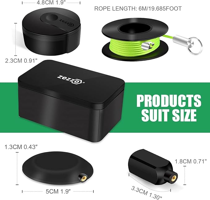Zezzo Magnetic Wiremag Puller,Wire Puller Tool,Fish Tape Wire Pulling System,Wire Cable Wire Fishing Tools Coaxial Electrical Fish Tape Pull Push Kit Behind Indoor Home Office Outdoor Garden Walls