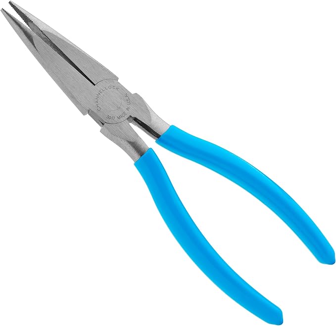 Channellock 3017 8-Inch Long Nose Plier, Blue