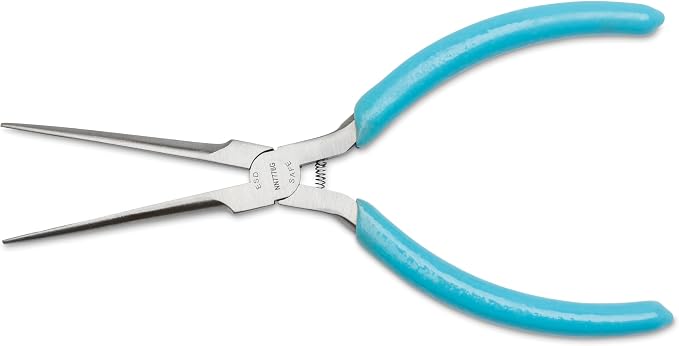 Xcelite - Plier, 6", Extra Long, Needle Nose (NN7776GN), Multicolor