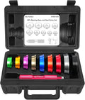 BILITOOLS Bearing Race and Seal Driver Set, 10 Piece Metric Bearing Press Kit with 1 Handle & 9 Adapters (39.5-81mm), Seal Installer Kit with Portable Storage Case