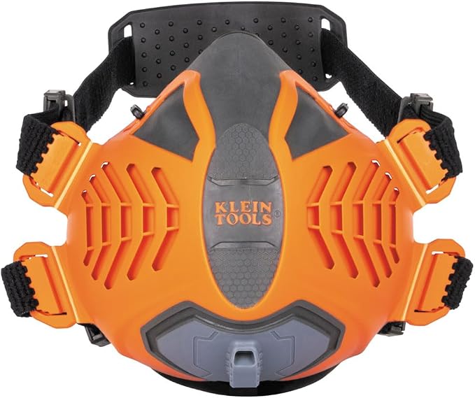 Klein Tools 60553 Reusable P100 Half-Mask Respirator with Replaceable Filters for Dust, Metal Fumes, and Oil Mist, S/M