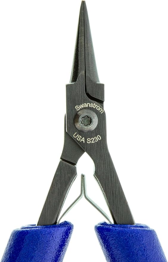 Pliers - Needle Nose, Small, Smooth Jaw, Standard Handle (Swanstrom S230)