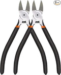 BOENFU Wire Snips Floral Wire Cutter Jewelry Wire Snippers 6 Inches 2 Pack Flush Cut Pliers Side Cutters Metal Cutting Tool for Crafting, Floral, Artificial Flowers, Chicken Wire, Electrical