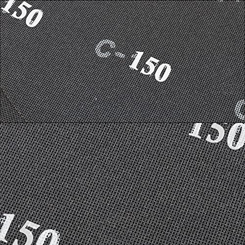 HUAALIUCHE 17" Sanding Screen Discs - Mesh Floor Sanding Screen - Black Silicon Carbide - for Wood Floors (10 Pack, 150 Grit)
