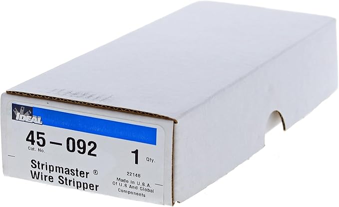 IDEAL Electrical Stripmaster® Wire Stripper, 10-22 AWG - One step precision wire stripping, easily strips wire clean - up to 7/8" (22 mm) (Pack of 2)