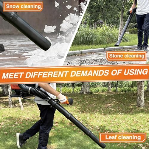 PROYAMA 72CC Gas Backpack Leaf Blower, Garden Yard Cleaning, Snow Removal