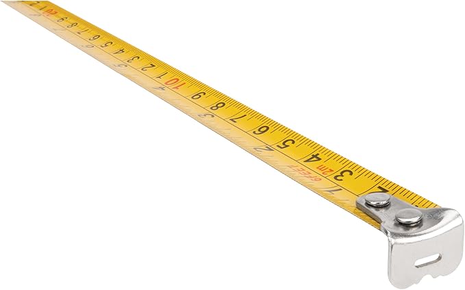Performance Tool 20233 6' Clear Mini Tape Measure, SAE & Metric Measurements Printed on Both Sides