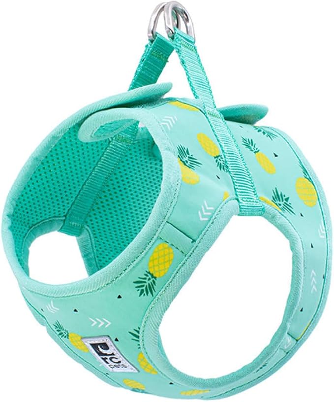 RC Pet Products Cirque Soft Walking Step-in Dog Harness, Pineapple Parade, Small