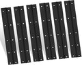 EPHECH 6Inch Black Continuous & Piano Hinge, 6PCS Heavy Duty Stainless Steel 304 Continuous Hinges Piano Boat Hinges, 0.04" Thickness Folding Cabinet Door Butt Hinge