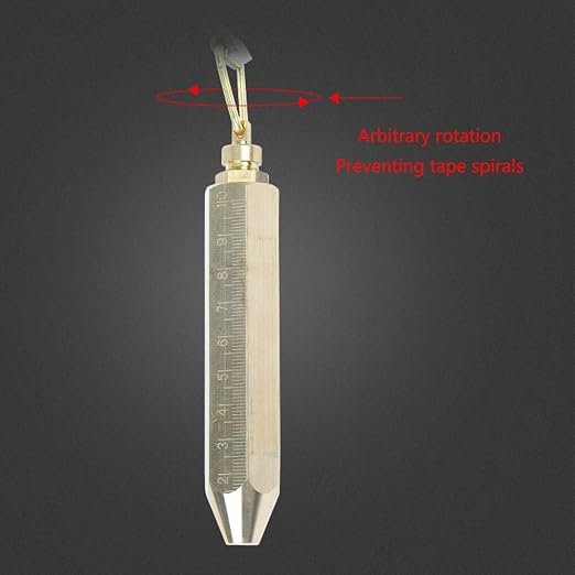 Accuracy Oil Tank Gauging Tapes Carbon Steel Oil Gauging Tape 15/20/30/50M Measuring Ruler with Brass Plumb Bob Steel Measurement Tool