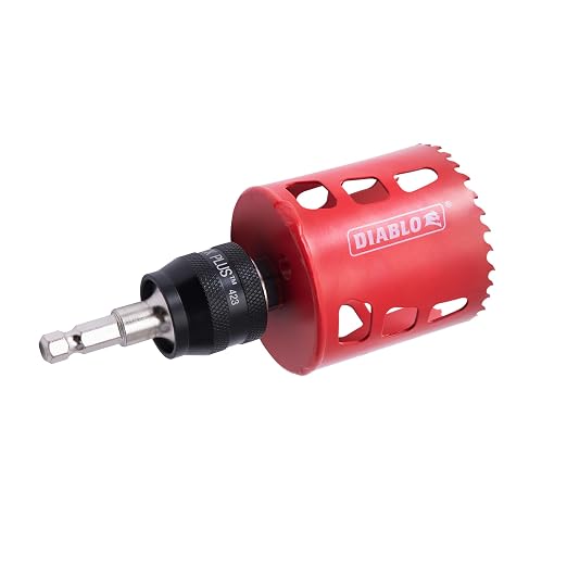 Diablo General Purpose Bi-Metal Hole Saw Set - Fits with Mandrel System - 10 Saw Cups, 1 Mandrel, 1 Pilot Bit, 2 Adaptor Nuts - DHS14SGP