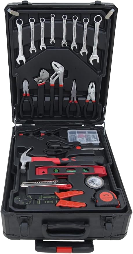 Hantinstom 678PCS Professional Rolling Tool Set - Heavy-Duty Portable Tool Chest with Wheels for Complete Home Repair & Maintenance