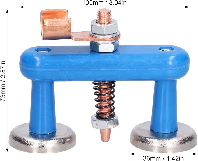 Welding Support Ground Clamp Tools, Magnetic Welding Support Clamp, Blue
