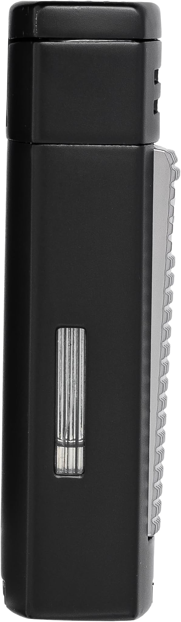 XIKAR® Ion Double-Jet Flame Cigar Lighter. with Textured Trigger Button and a Safety Mechanism. (Black)