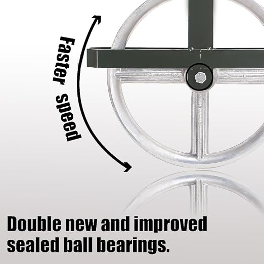 POPMOON Scaffold Hoist Pulley 12" Scaffolding Wheels Aluminum Pulley Wheel 1000lbs Ladder Hooks Pulleys for Lifting with Rope