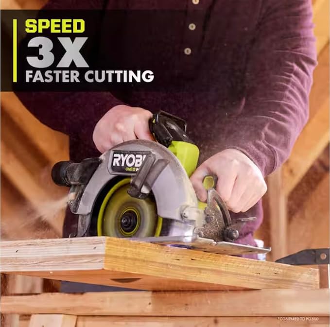 RYOBI ONE+ HP 18V Brushless Cordless 7-1/4 in. Circular Saw (Tool Only)
