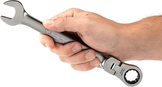 TEKTON 18 mm Flex Head Ratcheting Combination Wrench | WRC26418 | 12-Point