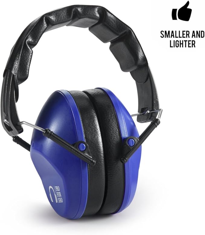 Pro For Sho 34dB NRR Hearing Protection Ear Muffs – Highest NRR Compact Design Ear Protection for Loud Events & Sensory Use